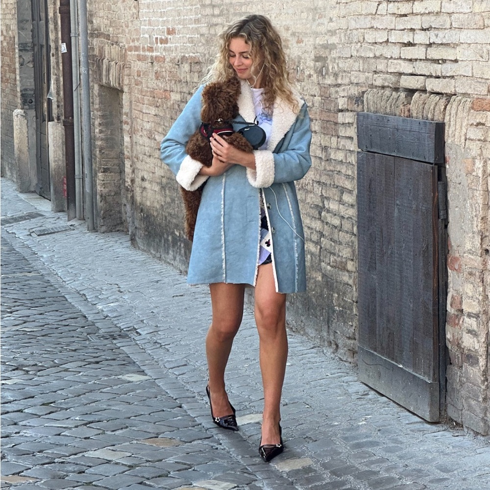 Lisa Says Gah Nadia Sherpa Coat